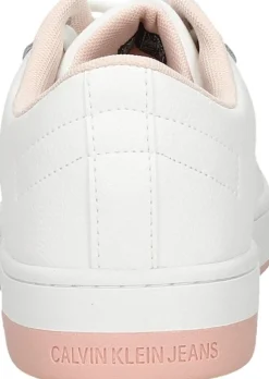 Calvin Klein Cupsole Laceup Basket Low LTH Wit New