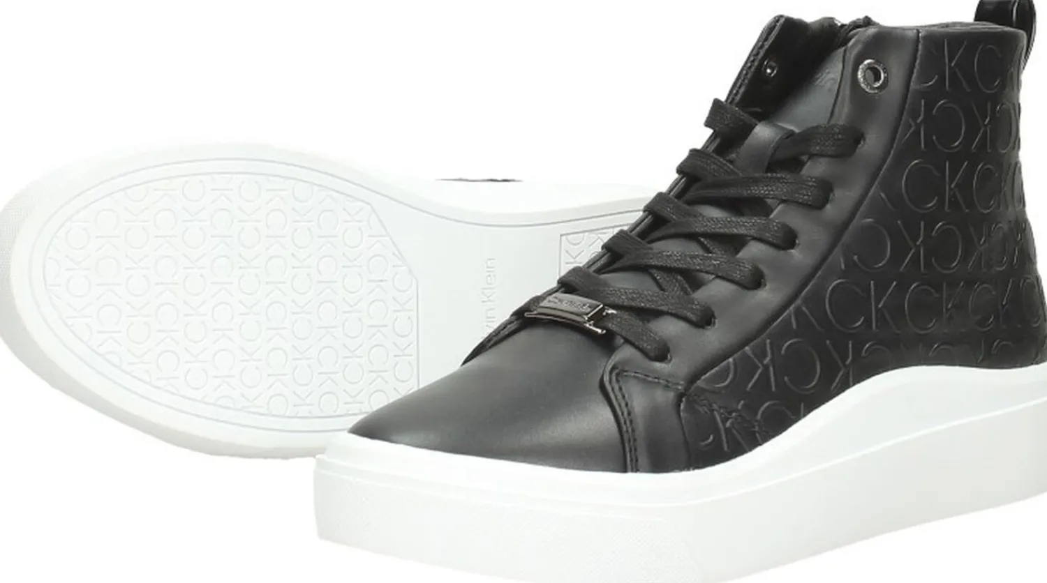 Calvin Klein Cupsole Wave High Top Zwart Sale