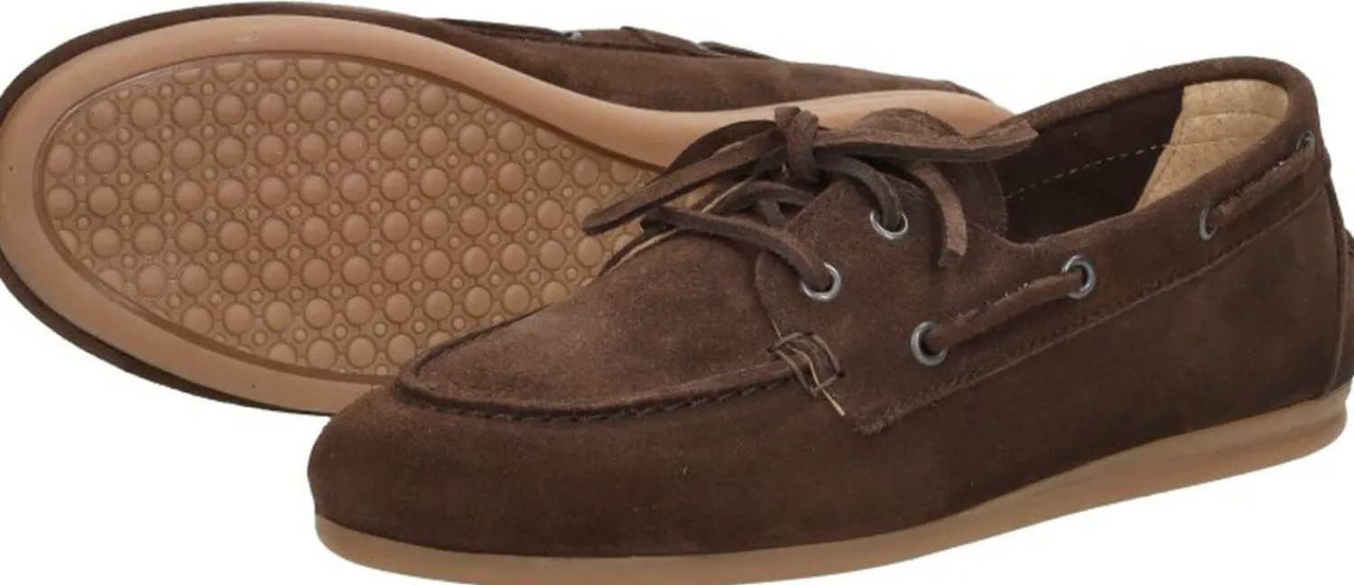 Shoecolate Dames bootschoen Donkerbruin Fashion
