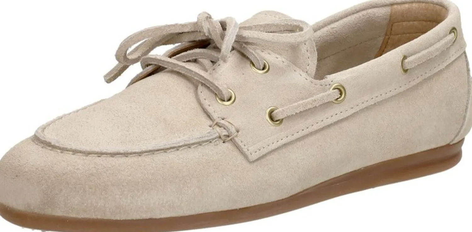 Shoecolate Dames bootschoen Gebroken wit Fashion