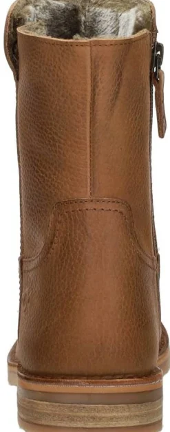 Aqa Dames enkellaarsjes Cognac New