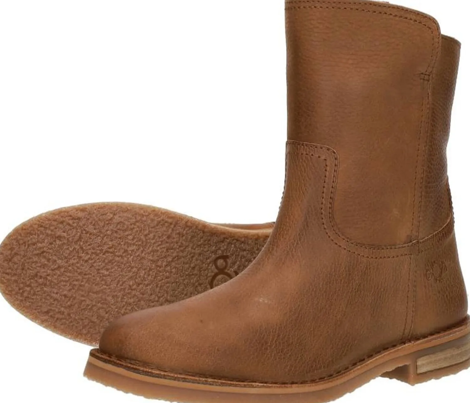Aqa Dames enkellaarsjes Cognac New
