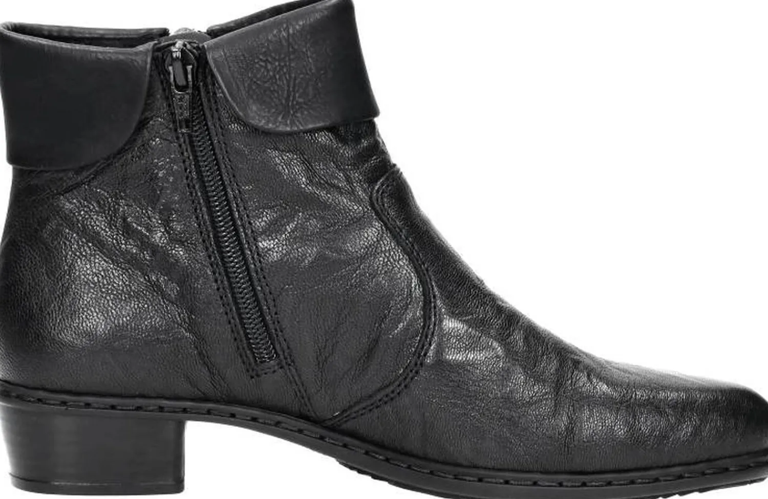 Rieker Dames enkellaarsjes Zwart Outlet