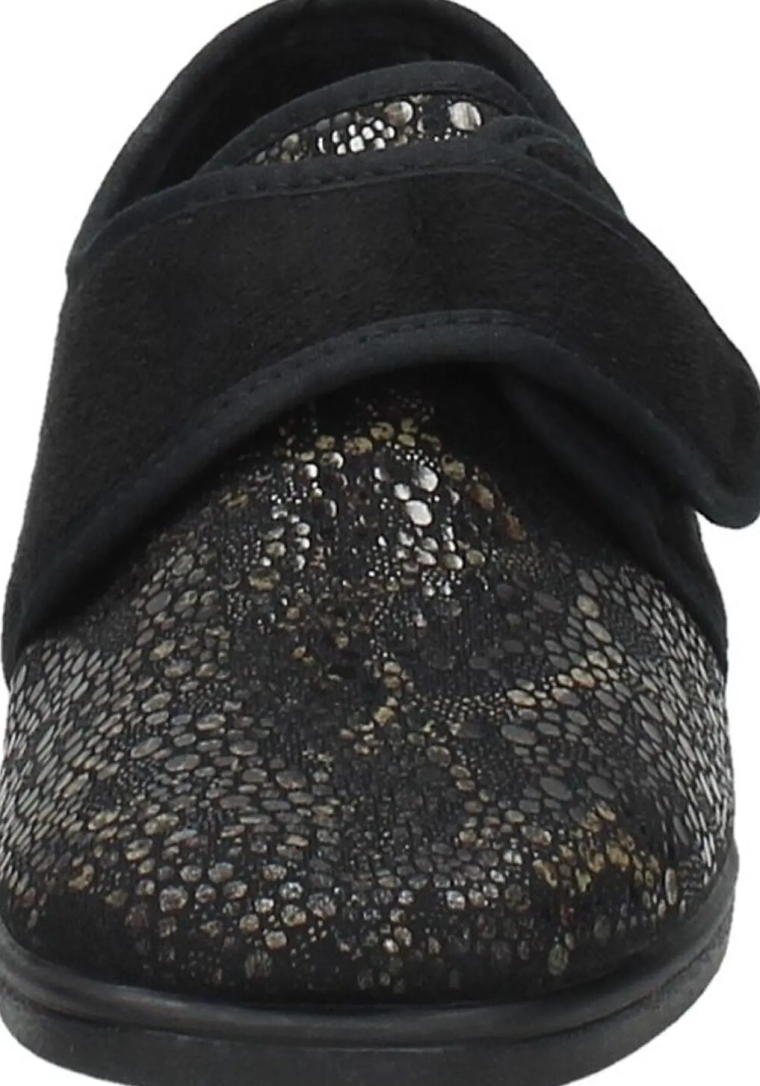 Comfort Plus Dames pantoffels Zwart Outlet