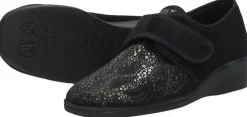 Comfort Plus Dames pantoffels Zwart Outlet