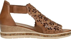 Remonte Dames sandalen Cognac Fashion