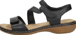 Rieker Dames sandalen Zwart Outlet