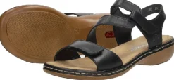 Rieker Dames sandalen Zwart Outlet