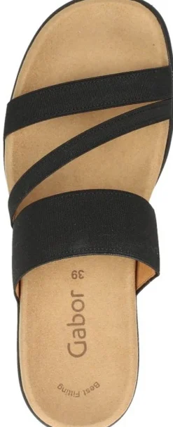 Gabor Dames slippers Zwart New