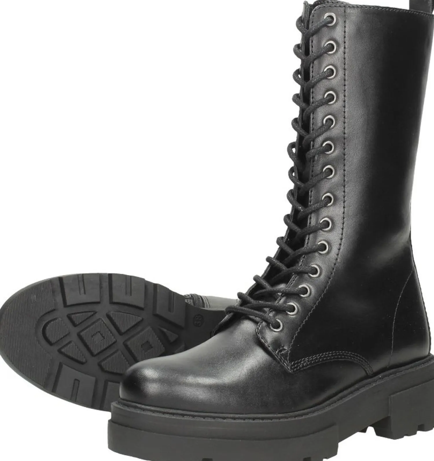 Sub55 Dames veterlaars Zwart New