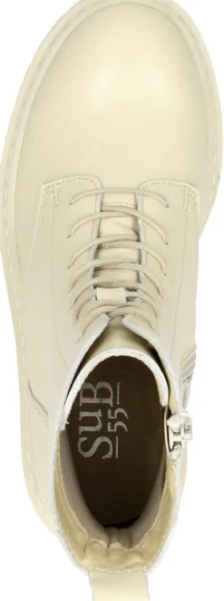 Sub55 Dames veterschoenen Gebroken wit Outlet