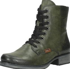 Rieker Dames veterschoenen Groen Fashion