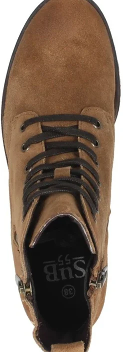 Sub55 Dames veterschoenen Cognac Fashion