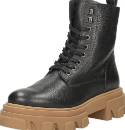 Ps. Poelman Dames veterschoenen Zwart New