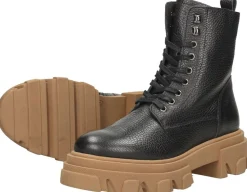 Ps. Poelman Dames veterschoenen Zwart New