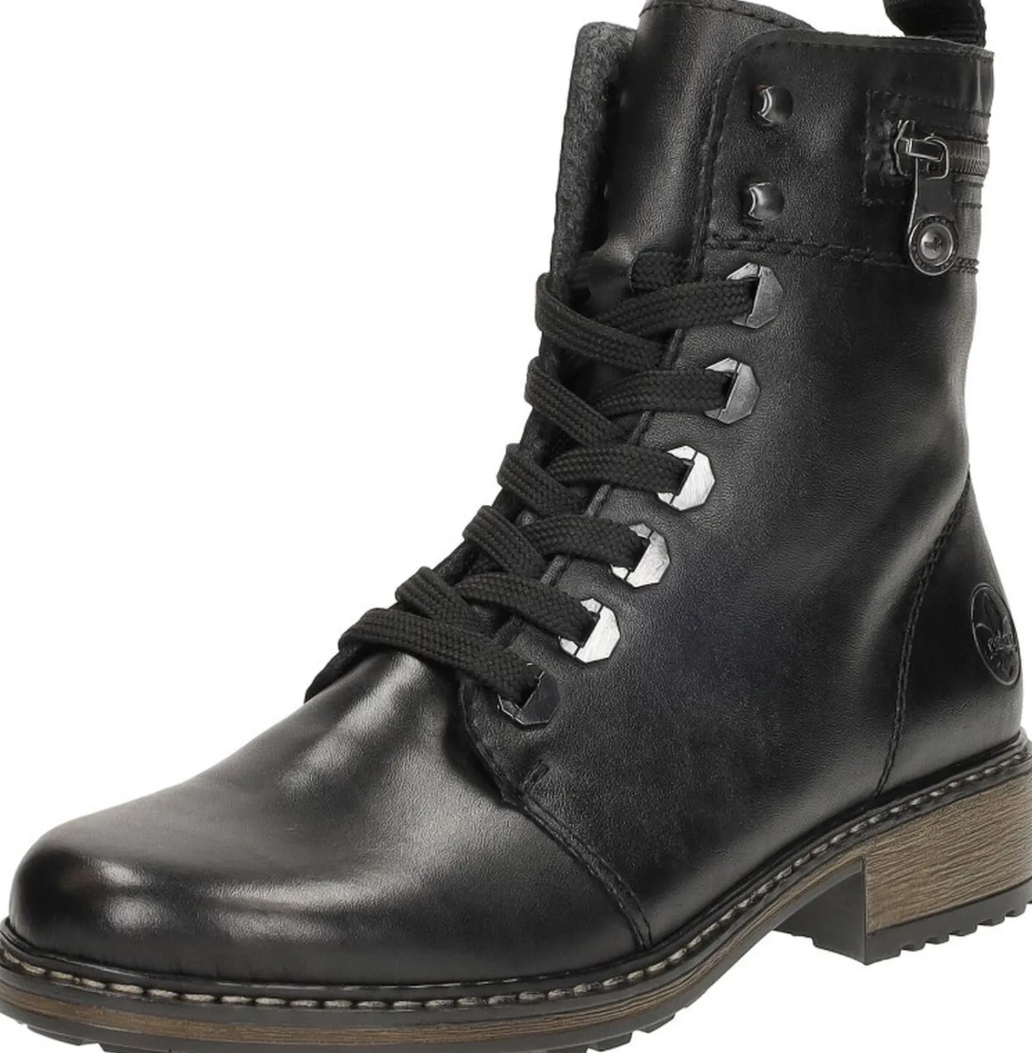 Rieker Dames veterschoenen Zwart Discount