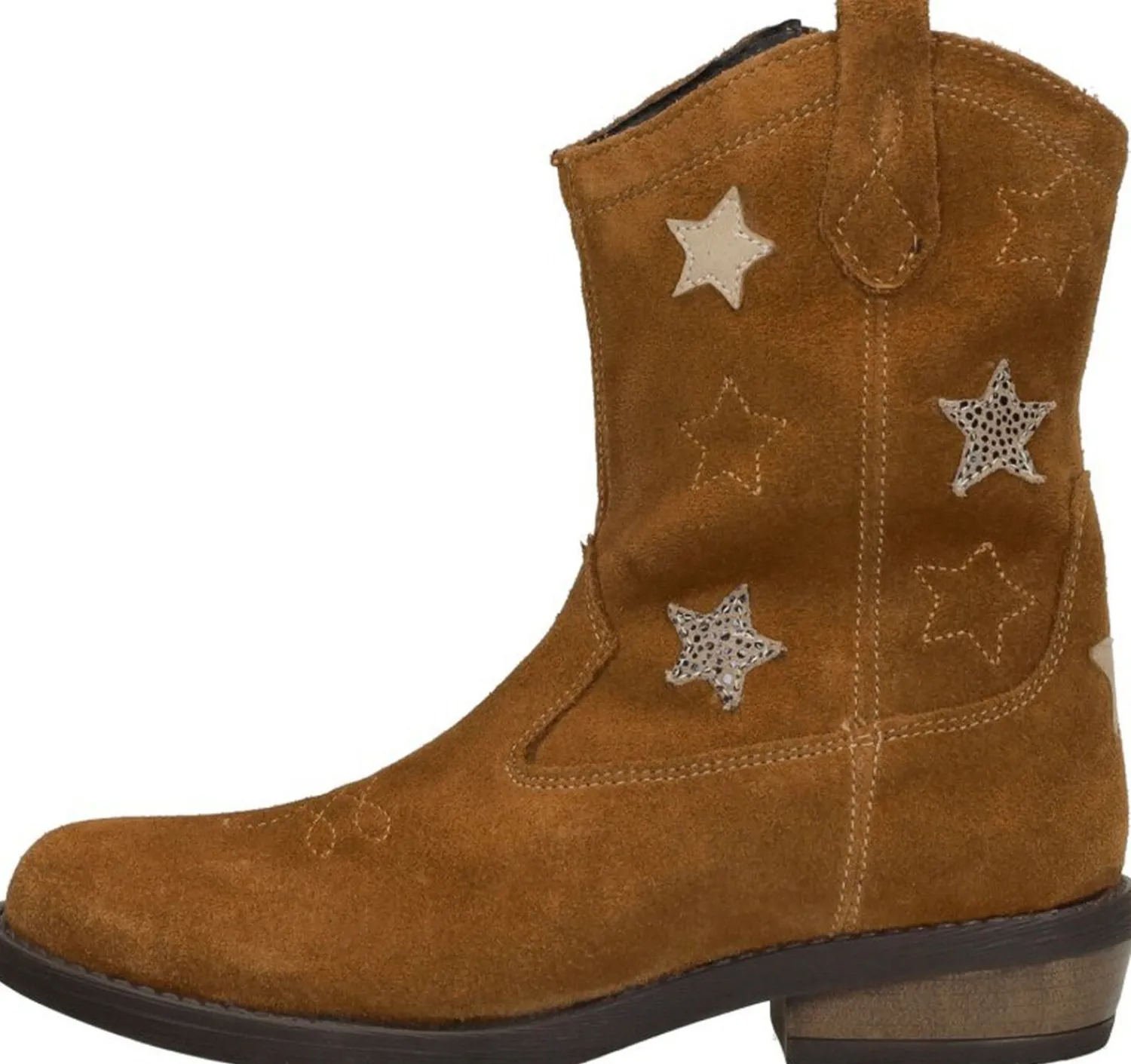 Keq Enkellaarsjes Cognac Fashion