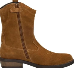 Keq Enkellaarsjes Cognac Fashion