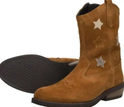 Keq Enkellaarsjes Cognac Fashion
