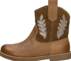 Keq Enkellaarsjes Cognac Fashion