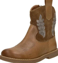 Keq Enkellaarsjes Cognac Fashion