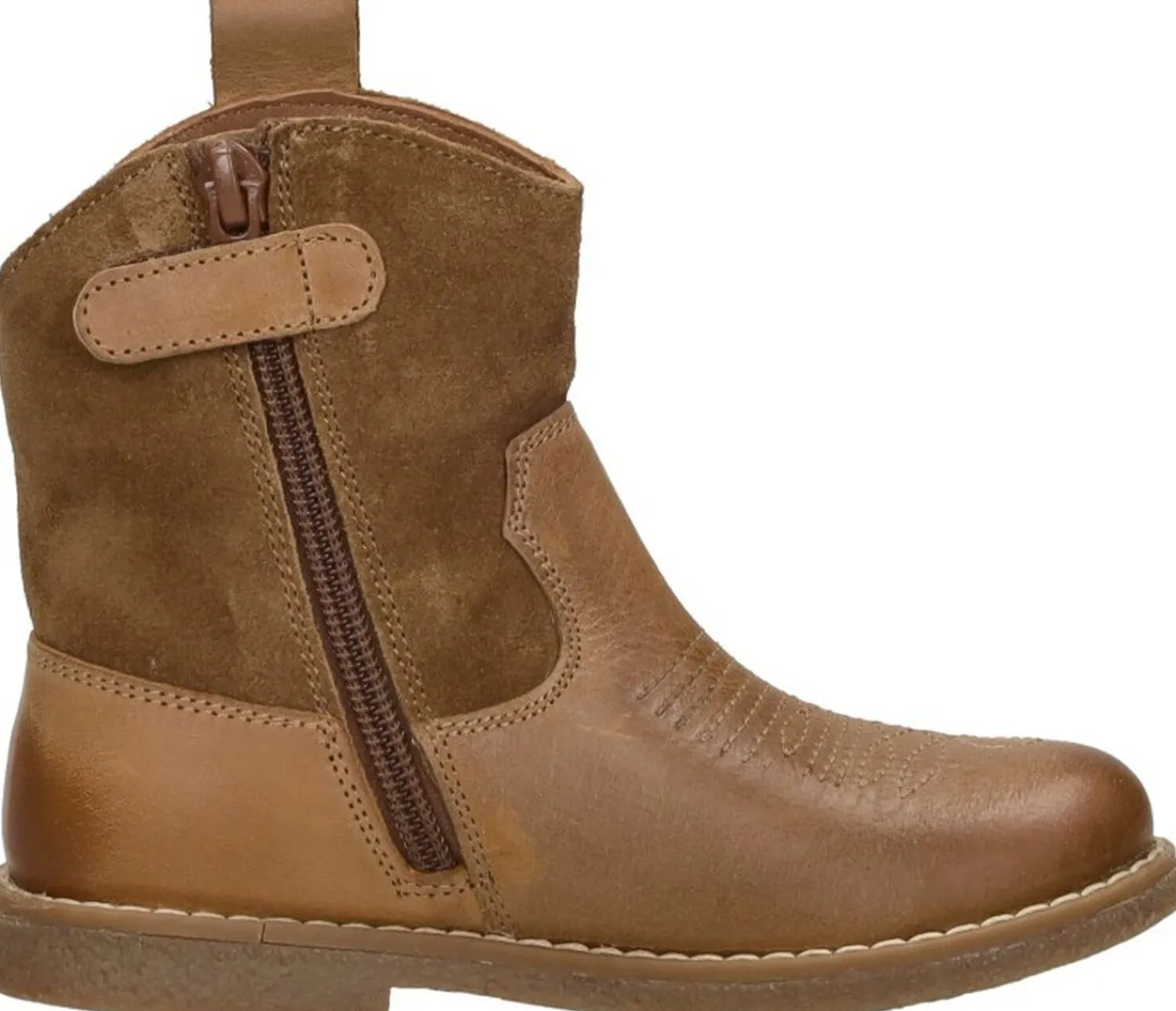 Keq Enkellaarsjes Cognac Fashion