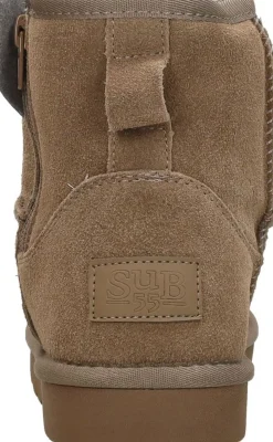 Sub55 Enkellaarsjes Taupe Outlet