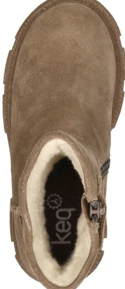 Keq Enkellaarsjes Taupe Best
