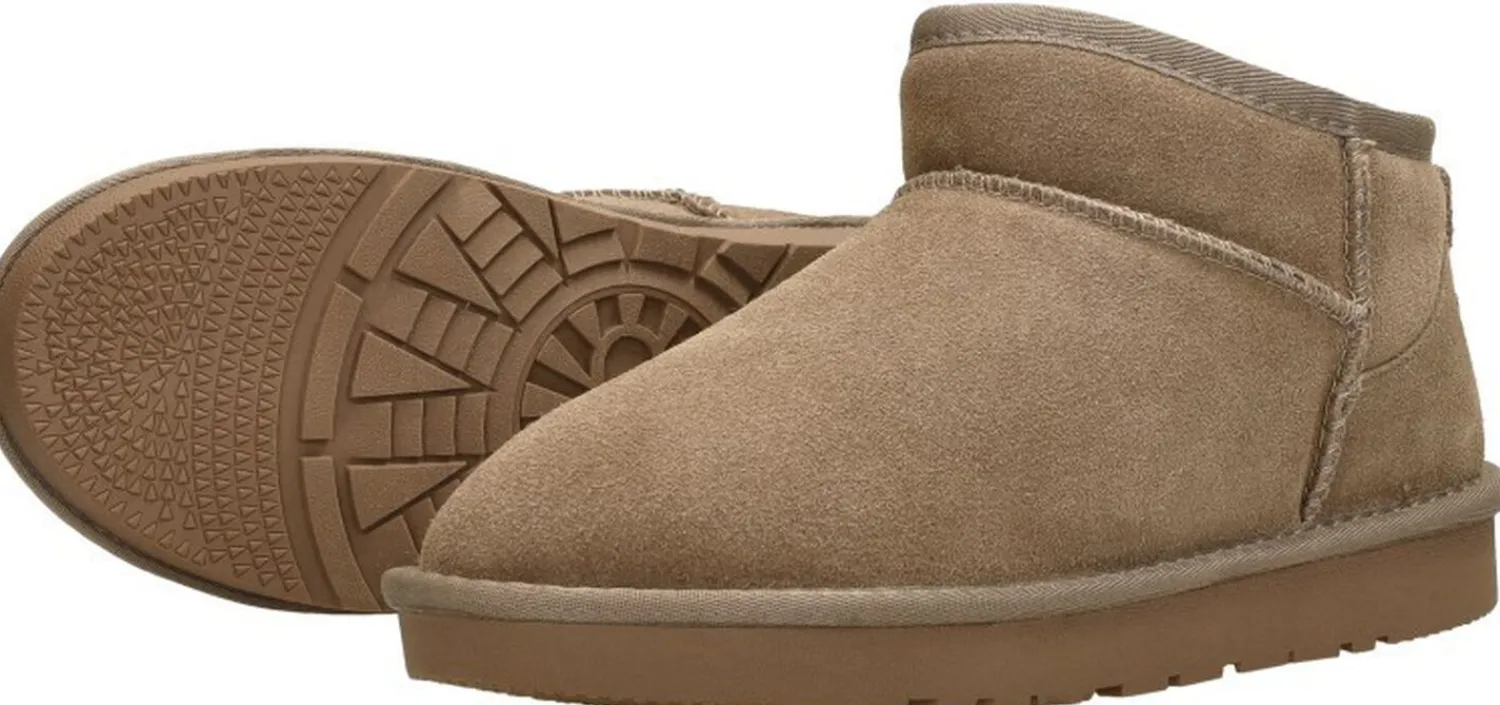 Sub55 Enkellaarsjes Taupe Discount