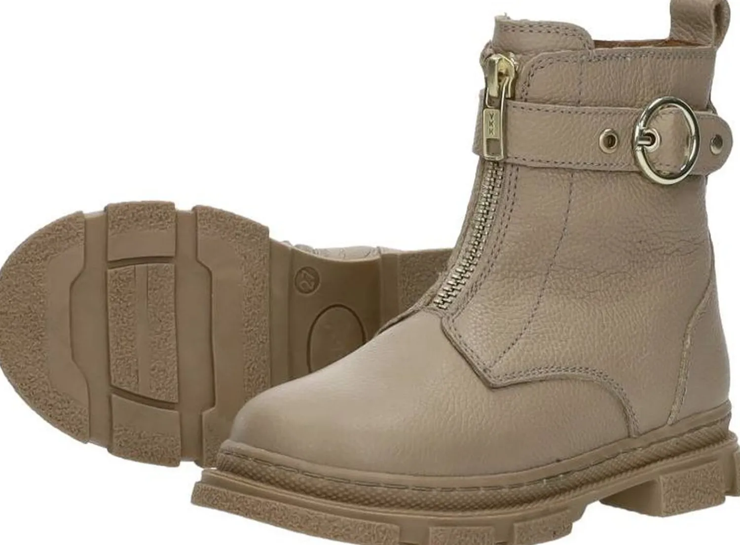 Keq Enkellaarsjes Beige New