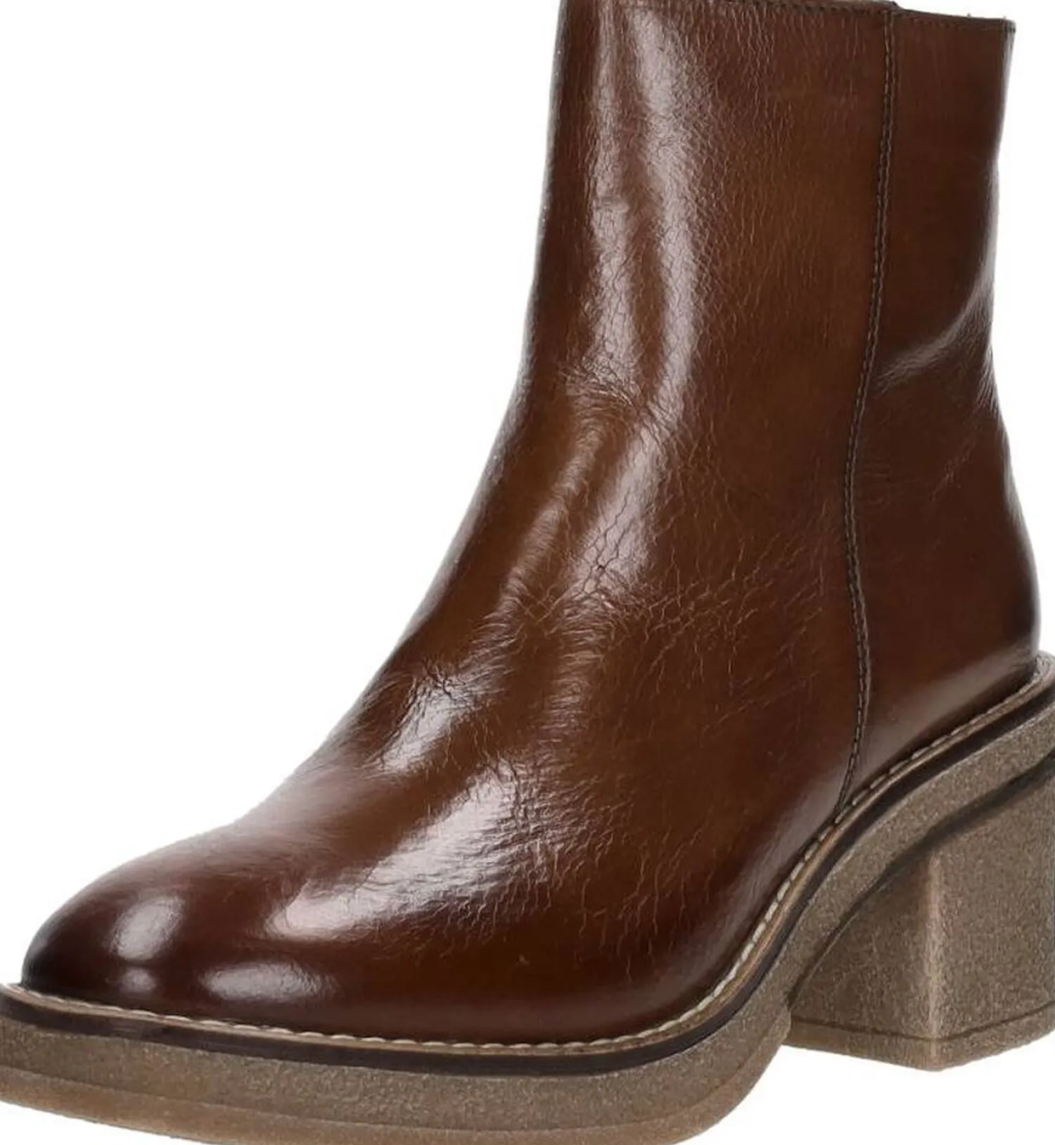 Sub55 Enkellaarsjes Hak Cognac Online