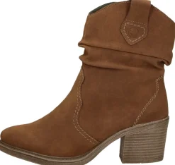 Rieker Enkellaarsjes Hak Cognac Clearance