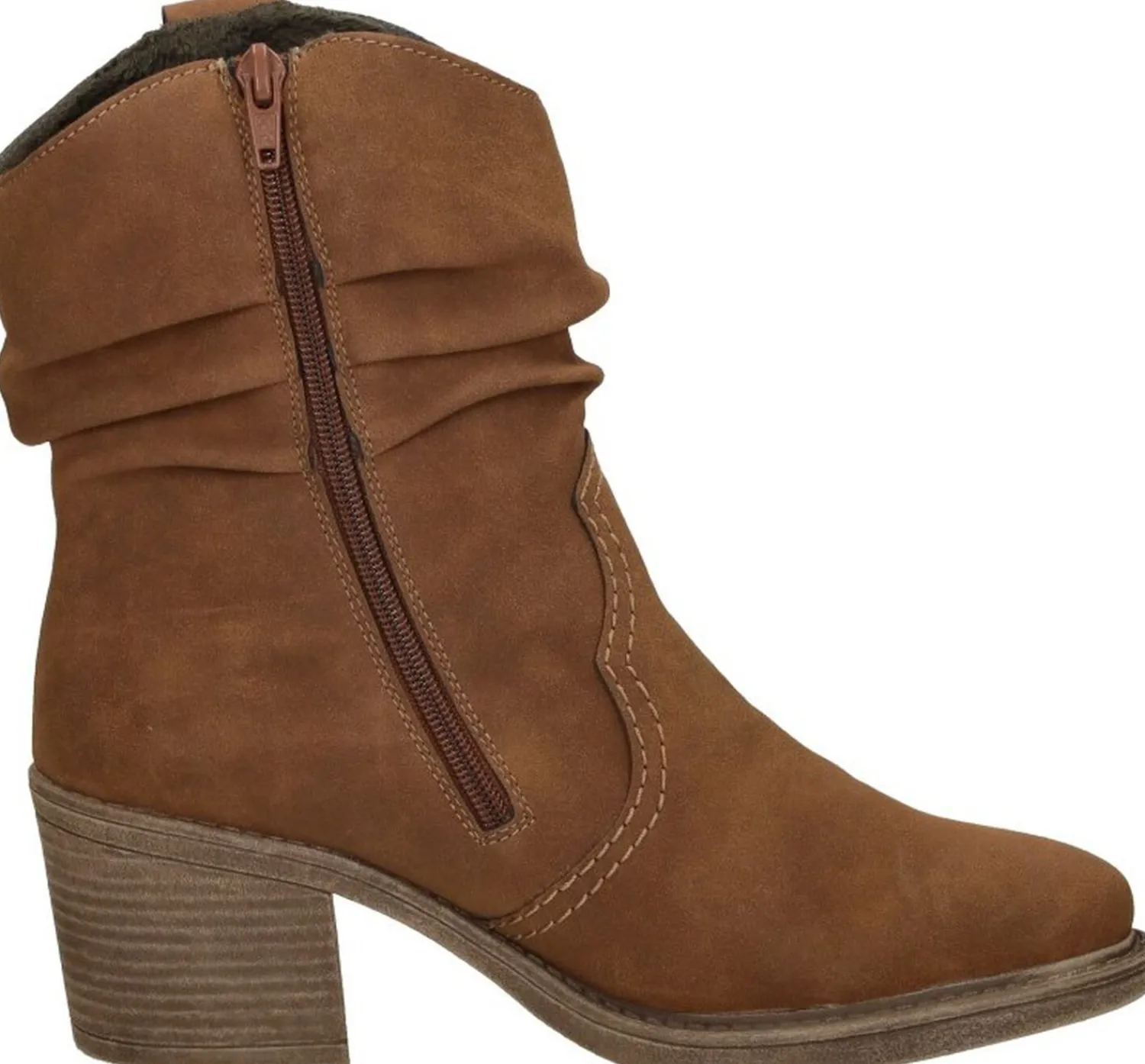 Rieker Enkellaarsjes Hak Cognac Clearance