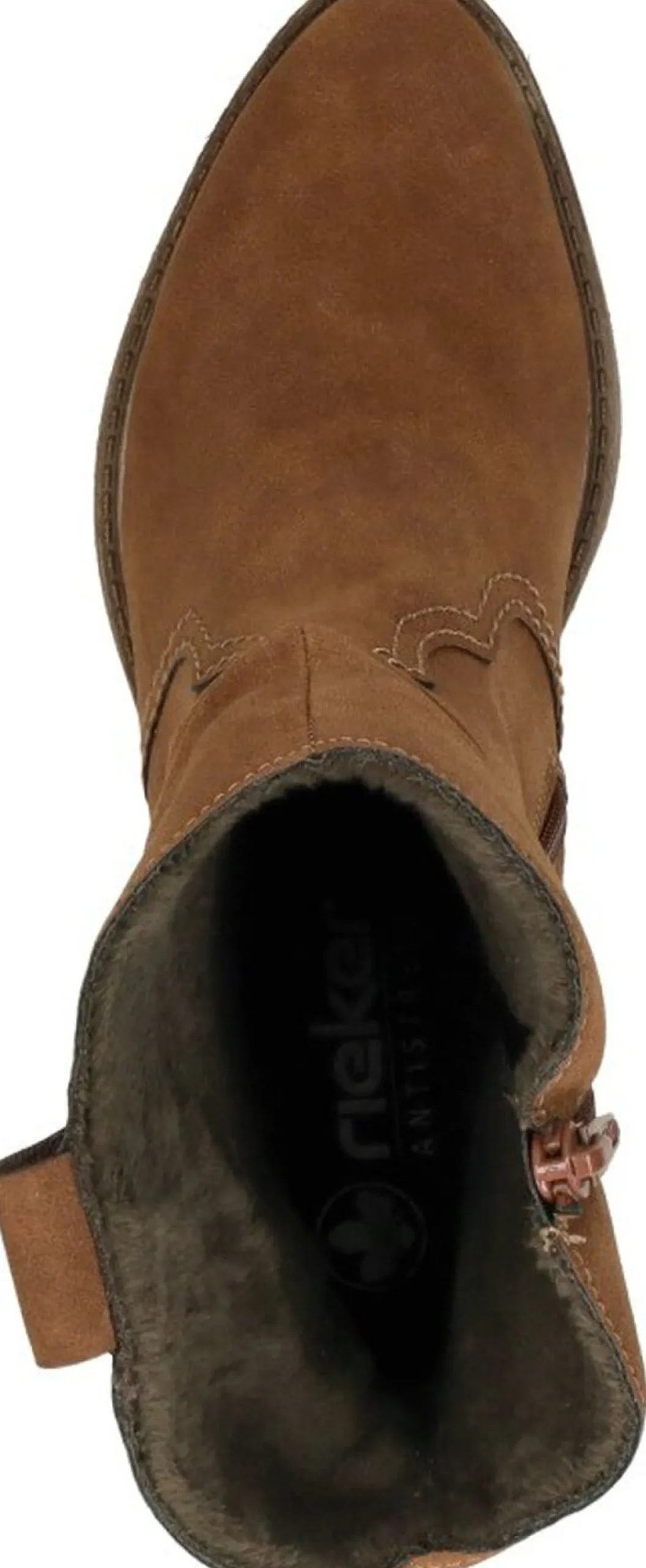Rieker Enkellaarsjes Hak Cognac Clearance