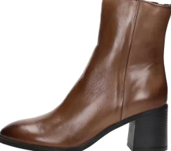 Sub55 Enkellaarsjes Hak Cognac New