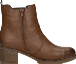 Rieker Enkellaarsjes Hak Cognac Sale