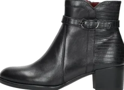 Tamaris Enkellaarsjes Hak Zwart Outlet