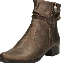 Rieker Enkellaarsjes Hak Brons Discount