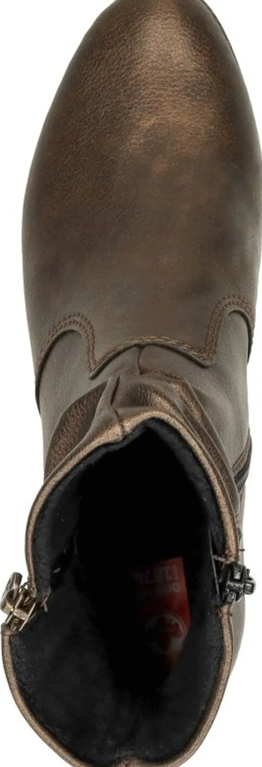 Rieker Enkellaarsjes Hak Brons Discount