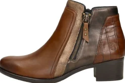 Remonte Enkellaarsjes Hak Cognac Fashion
