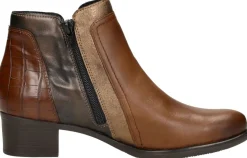 Remonte Enkellaarsjes Hak Cognac Fashion