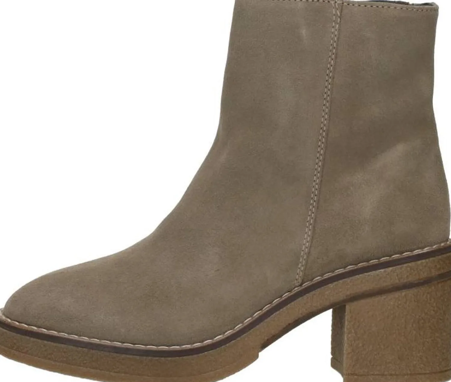 Sub55 Enkellaarsjes Hak Taupe Outlet