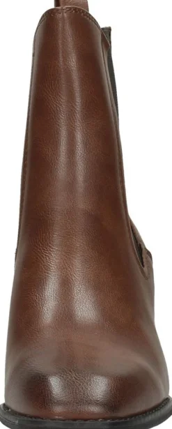 Marco Tozzi Enkellaarsjes Hak Cognac Fashion