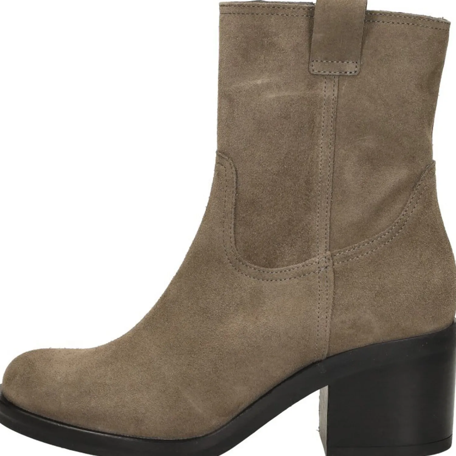 Red Rag Enkellaarsjes Hak Taupe Hot