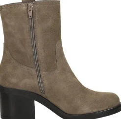 Red Rag Enkellaarsjes Hak Taupe Hot