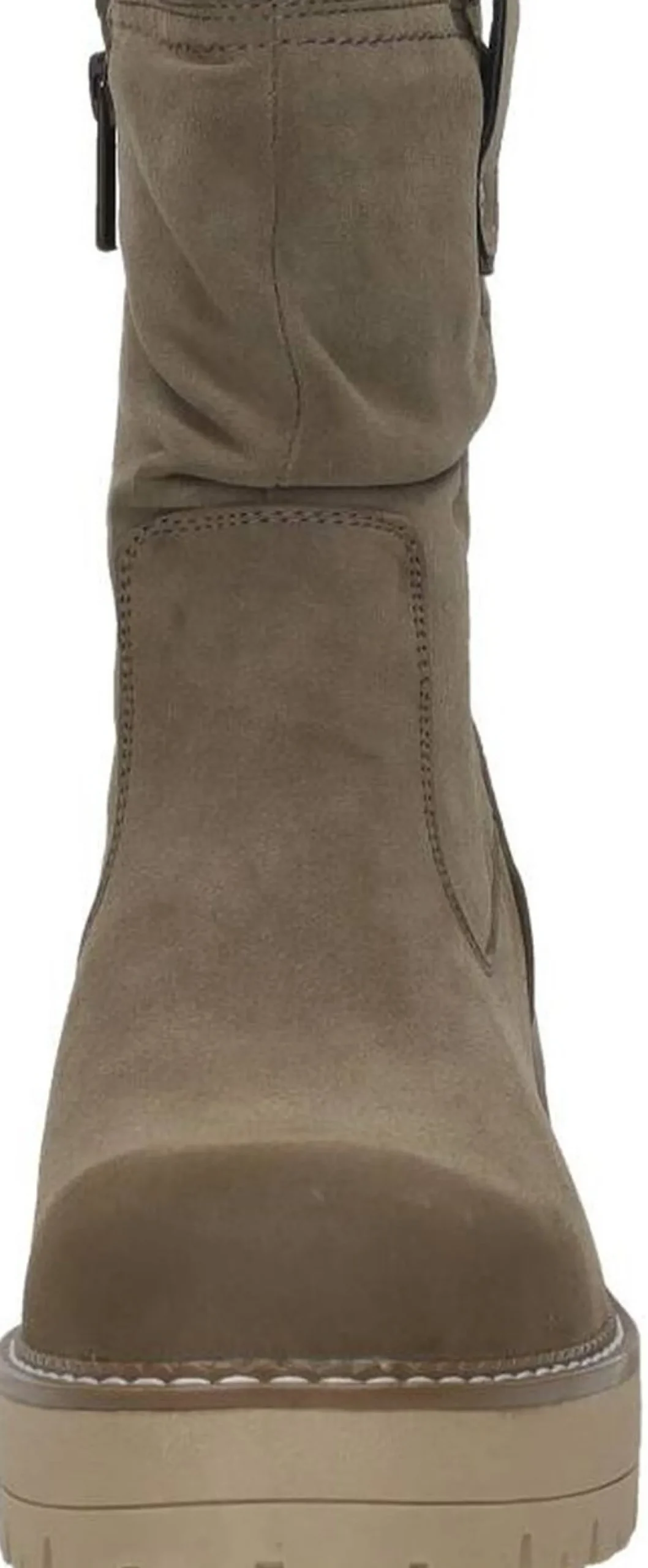 Mustang Enkellaarsjes Hak Taupe Sale