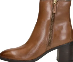 Sub55 Enkellaarsjes Hak Cognac Fashion