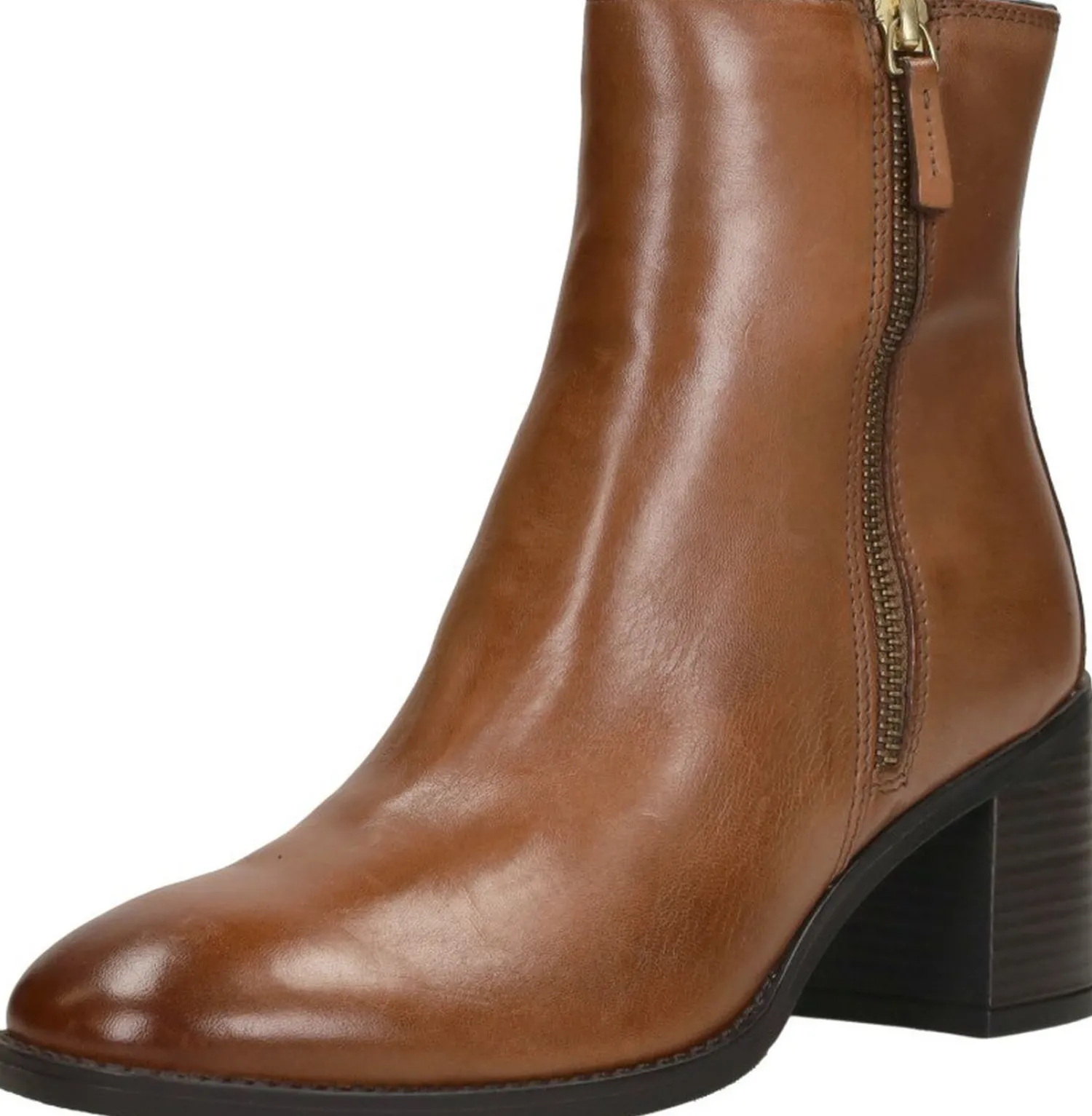 Sub55 Enkellaarsjes Hak Cognac Fashion