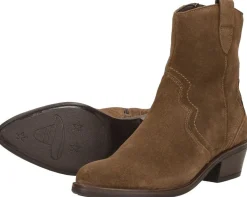 Sub55 Enkellaarsjes Hak Cognac Outlet
