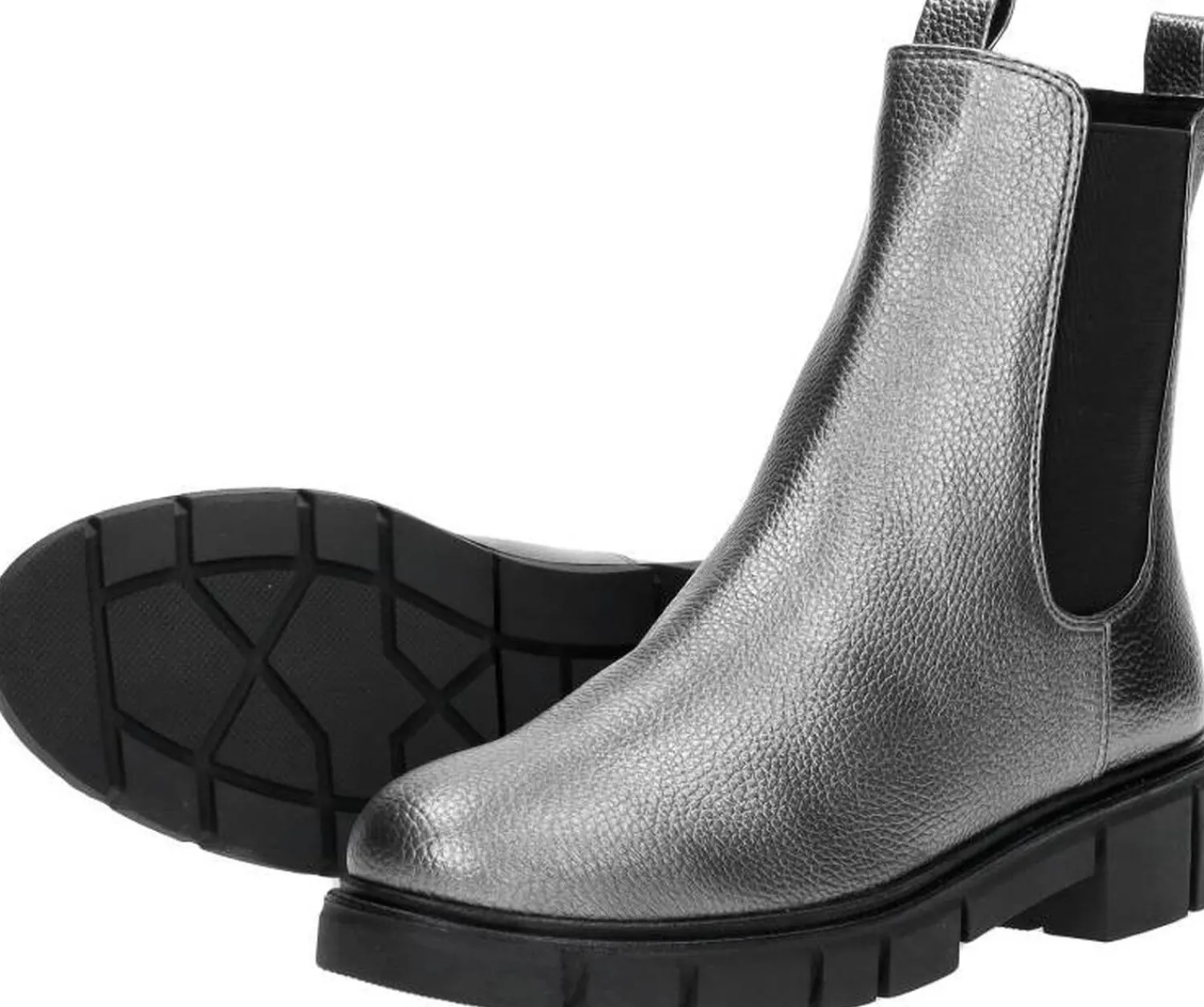 Marco Tozzi Enkellaarsjes Hak Zilverkleur Fashion
